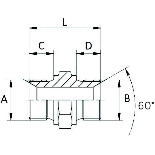 Adaptor BSP Unequal Male / Male 3/8" - 1/2" - AMAIreland - 