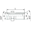 Adaptor Bulkhead BSP Male / Male - 1/2" - AMAIreland - 