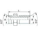 Adaptor - Bulkhead BSP Male / Male - 3/4" - 3/4"