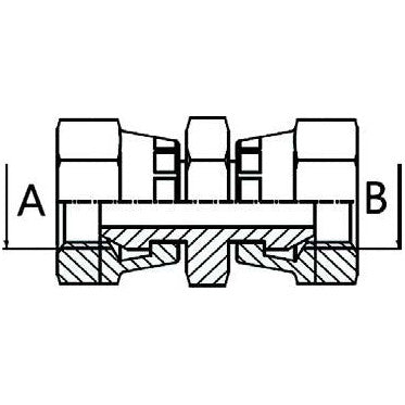 Adaptor Equal Female / Female - 3/8" - AMAIreland - 