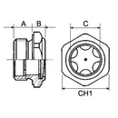 Aluminum Oil Level Plug - 3/4"