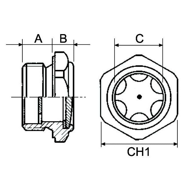 Aluminum Oil Level Plug 3/4" - AMAIreland - 