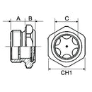 Aluminum Oil Level Plug 3/8" - AMAIreland - 