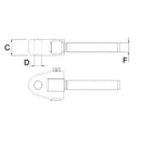 Articulated Yoke - CAT 28mm - M30x3 R/H - AMAIreland - 