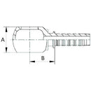 Banjo Insert - Metric 10x1 - Hose 1/4"
