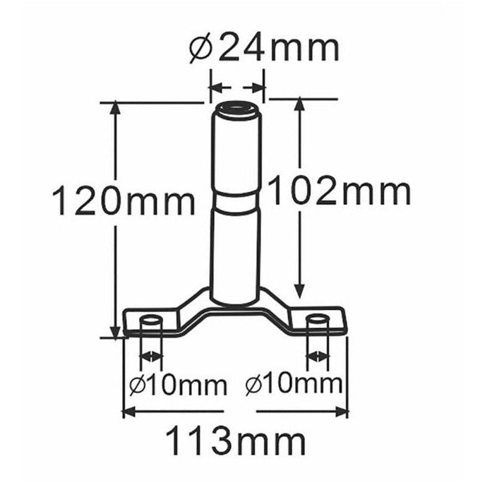 Beacon Pole - T Bracket - AMAIreland - 