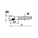 Brake / Clutch Cable with Mushroom Head - AMAIreland - 