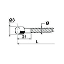 Brake / Clutch Cable with Mushroom Head