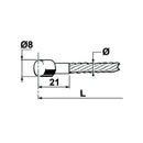 Brake / Clutch Cable with Mushroom Head - AMAIreland - 
