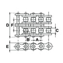 BS - British Standard Chain - Duplex 12B-2 - 5M Roll