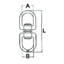 Cast Iron Chain Swivel - L 70mm - AMAIreland - 