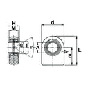CETOP Series Weldable Rod End - ID 32mm - AMAIreland - 