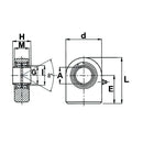 CETOP Series Weldable Rod End - ID 32mm