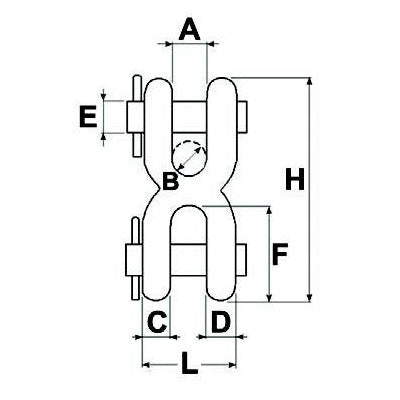 Chain Joiner with Pin - Capacity 750KG - AMAIreland - 
