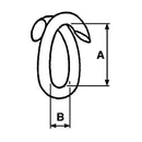 Chain Repair Lap/Split Link - Galvanised - Ø 10mm - AMAIreland - 