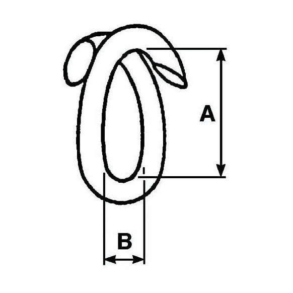 Chain Repair Lap/Split Link - Galvanised - Ø 10mm - AMAIreland - 