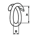 Chain Repair Lap/Split Link - Galvanised - Ø 5mm - AMAIreland - 