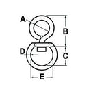 Chain Swivel - Galvanised - Thickness 8mm - AMAIreland - 