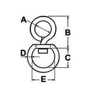 Chain Swivel - Galvanised - Thickness 8MM