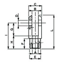 Clevis 2 Leg - M10 x 72mm - AMAIreland - 