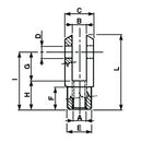 Clevis 2 Leg - M12 x 86MM