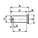 Clevis Pin With Hole - 8MM