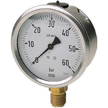 Coloured Pressure Gauge - Base Connection - 2.5Bar - AMAIreland - 