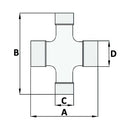 Cross Units for Wide Angle Shaft - CAT 6 - AMAIreland - 