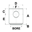 Cylinder Base with Hole - Bore 100mm - AMAIreland - 