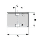 Cylindrical Engine Mounting - Female / Female Thread End M12 - AMAIreland - 