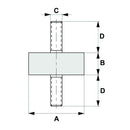 Mounting Bush (Male - Male) M10 Thread