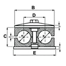 Double Hose Clamp - Ø: 14MM