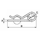 Double Ring R-Clips - L 112mm - AMAIreland - 