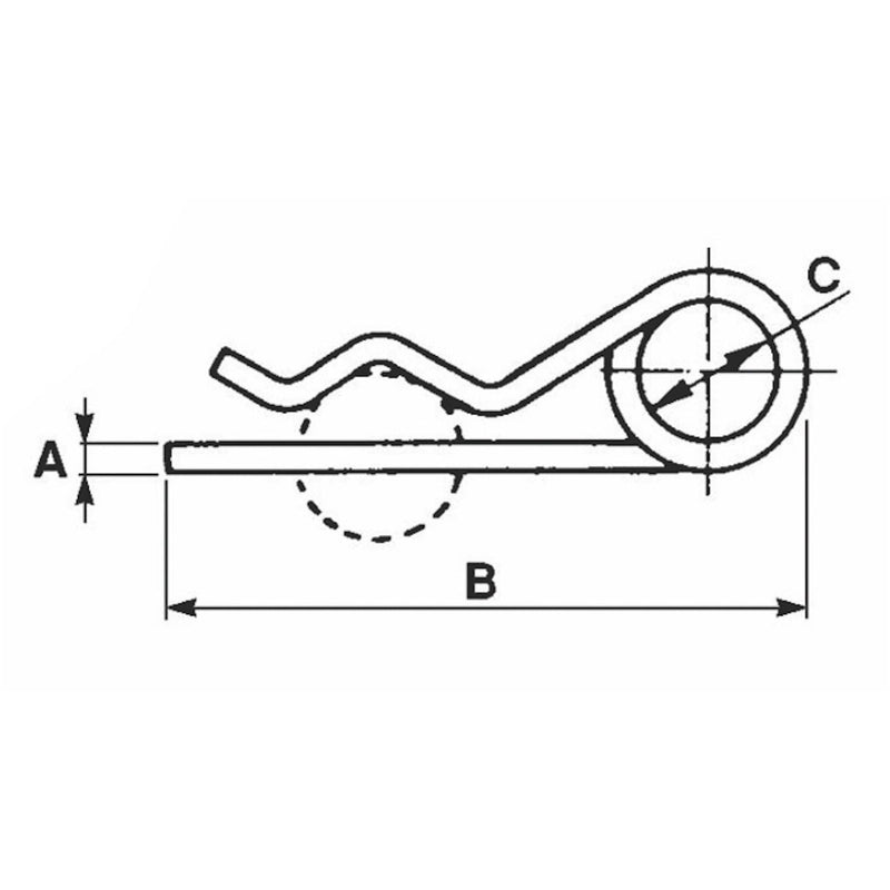 Double Ring R-Clips - L 112mm - AMAIreland - 