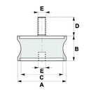 Engine Mounting - Male / Female Thread End M8 - AMAIreland - 