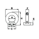 Eyebolt with Female Thread - M12 - AMAIreland - 