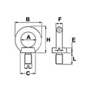 Eyebolt with Male Thread - M12