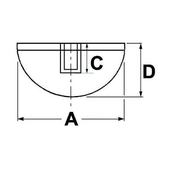 Female Rubber Bumper M12 - AMAIreland - 