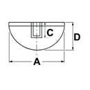 Female Rubber Bumper - M12 Thread