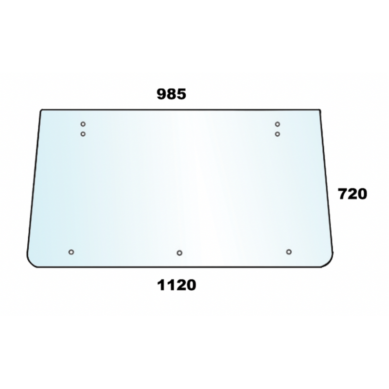 Fiat  - Rear Window Glass Comfort Cab Narrow Curved - AMAIreland - 