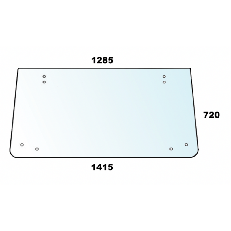Fiat  - Rear Window Glass Comfort Cab Wide Curved - AMAIreland - 