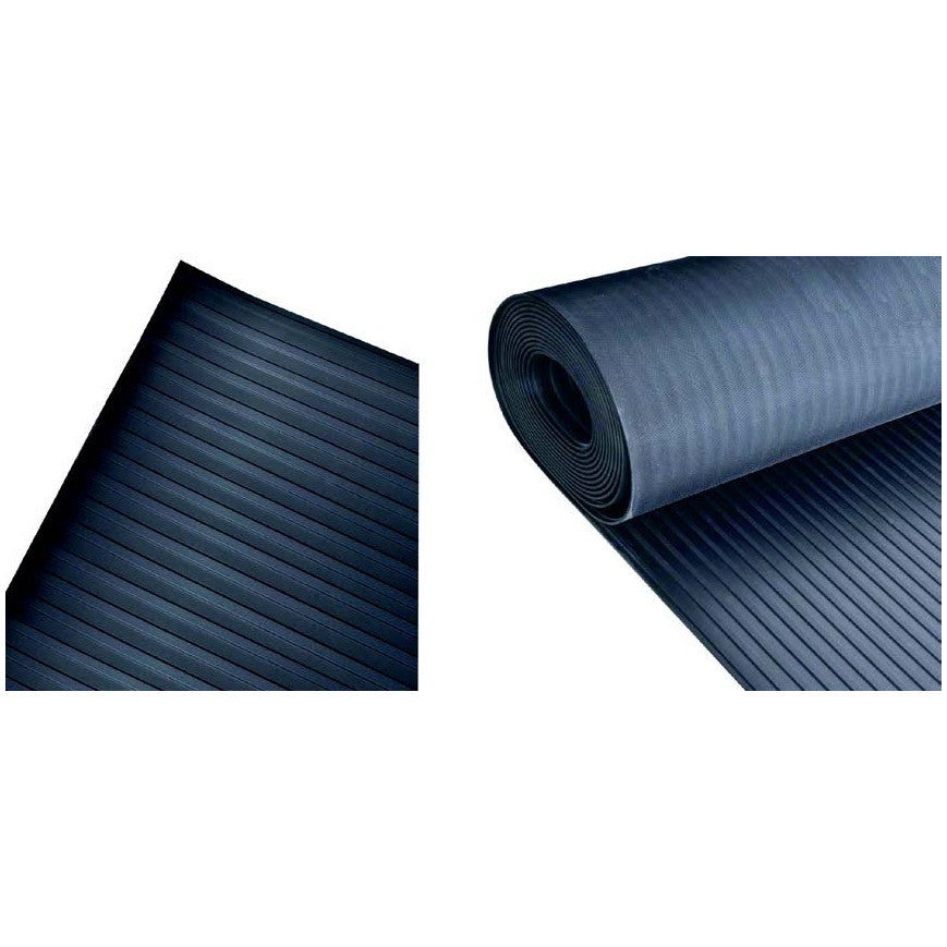 Fine Ribbed Rubber Mat for General Use