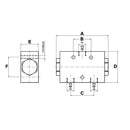 Fixed Flow Divider - 3/8" BSP