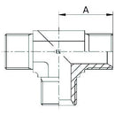 Fixed Tee Piece - Male - 3/8" - AMAIreland - 