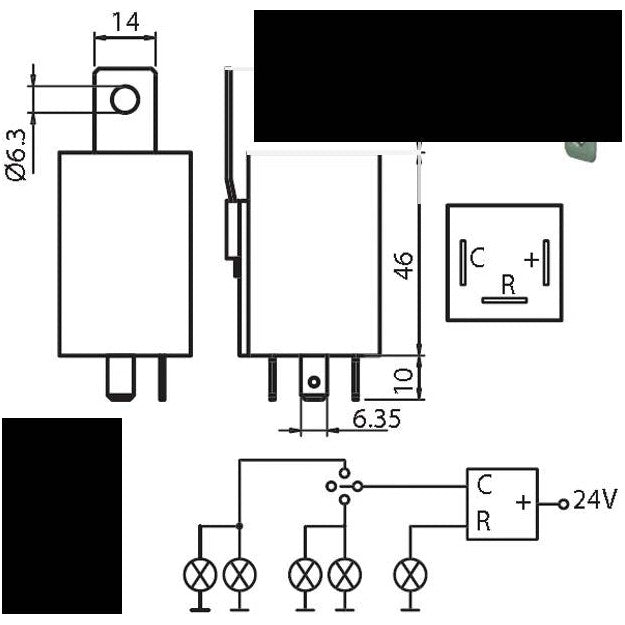 Flasher Unit - 3 Pin - AMAIreland - 