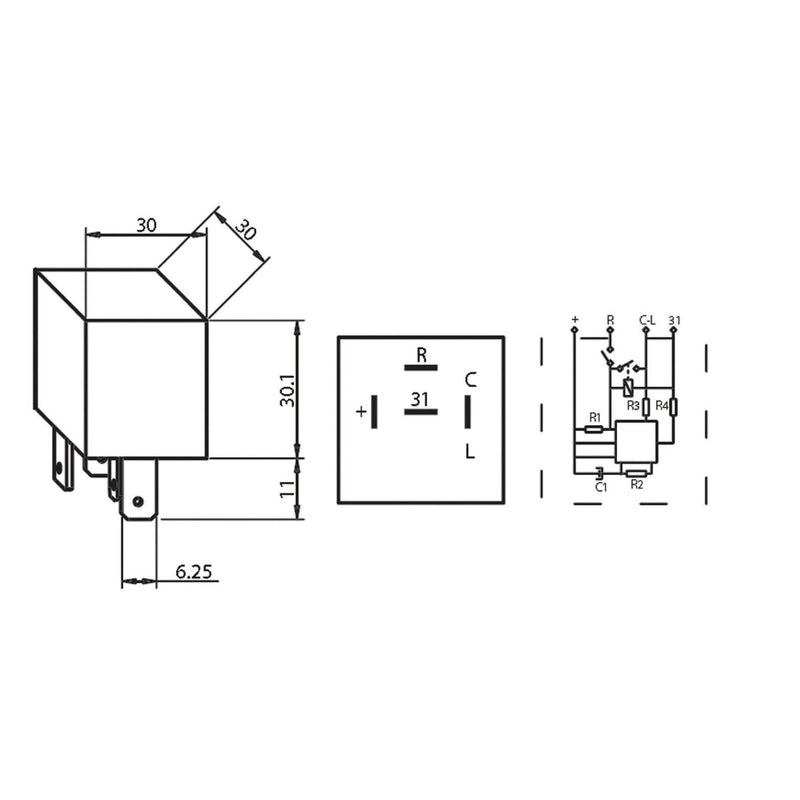 Flasher Unit - 4 Pin - AMAIreland - 