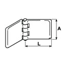 Flat Hinge - Length 50mm - AMAIreland - 