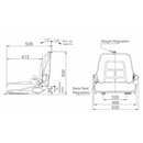 Forklift Seats with Slides - AMAIreland - 