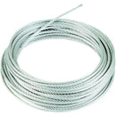 Galvanised Wire Rope / Cable 100mt Roll - 42 Wires Textile Core