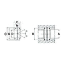 GE..ES Series Rod End Bearing - ID 30mm